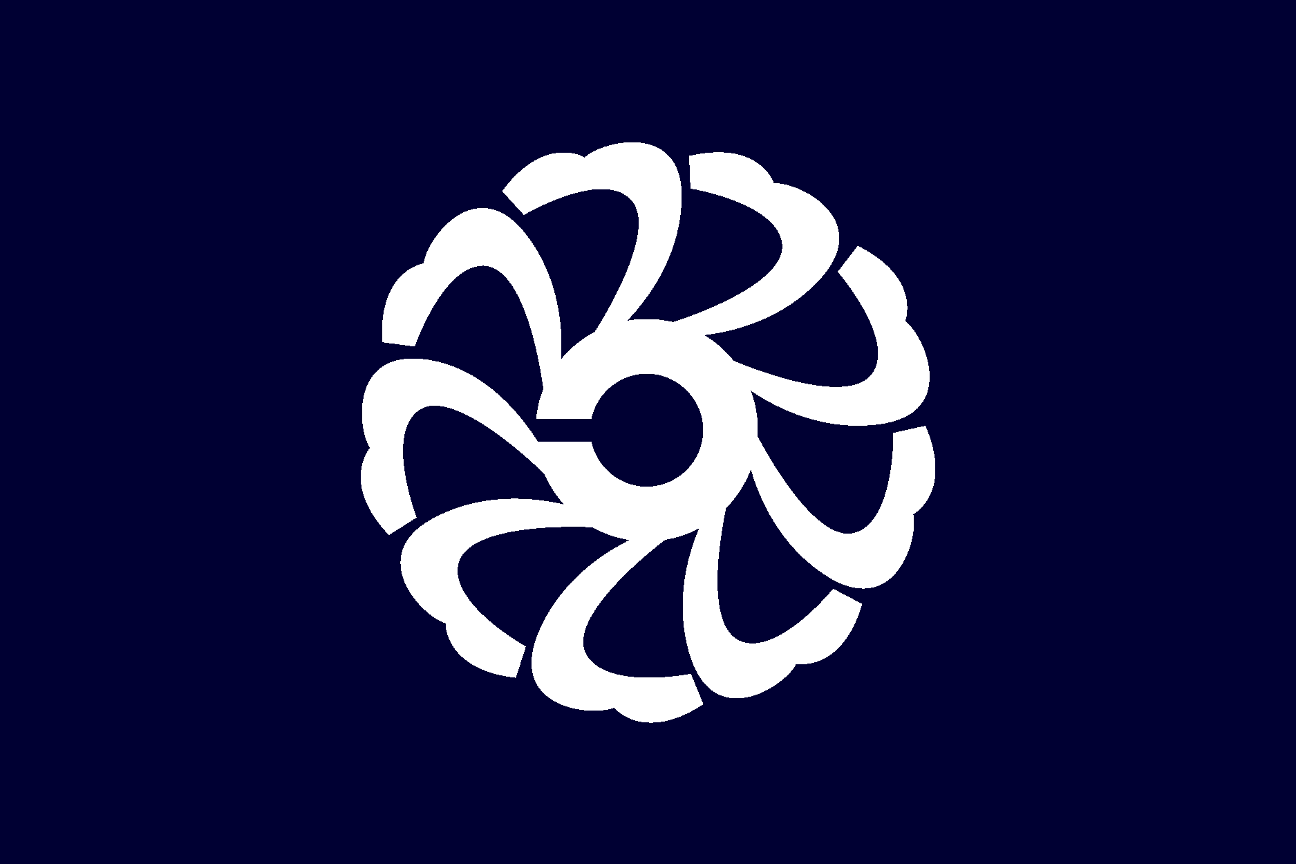 Flag Of Kokufu, Tottori Logo Vector Logo